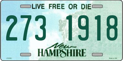 NH license plate 2731918