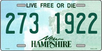 NH license plate 2731922