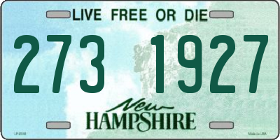 NH license plate 2731927