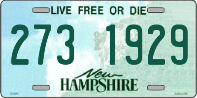NH license plate 2731929
