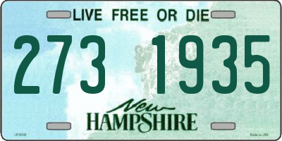 NH license plate 2731935