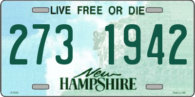NH license plate 2731942