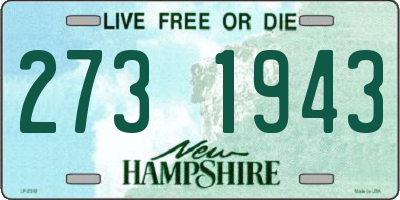 NH license plate 2731943