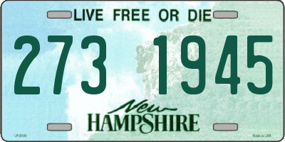 NH license plate 2731945
