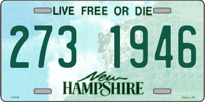 NH license plate 2731946