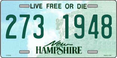 NH license plate 2731948