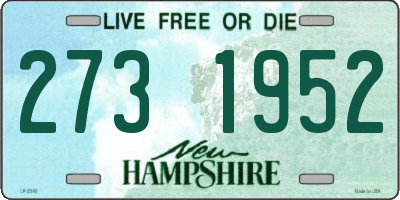 NH license plate 2731952