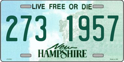 NH license plate 2731957