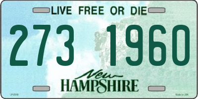 NH license plate 2731960