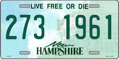 NH license plate 2731961