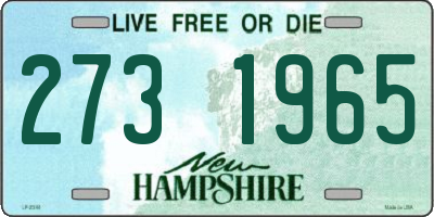 NH license plate 2731965