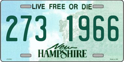 NH license plate 2731966