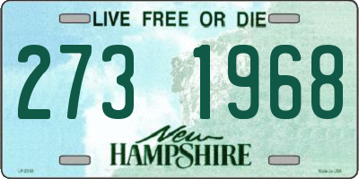 NH license plate 2731968