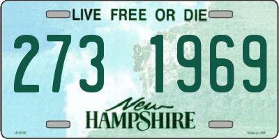 NH license plate 2731969