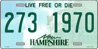 NH license plate 2731970