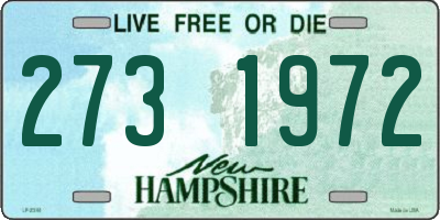 NH license plate 2731972