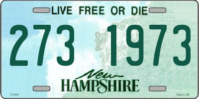 NH license plate 2731973