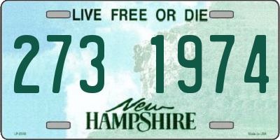 NH license plate 2731974