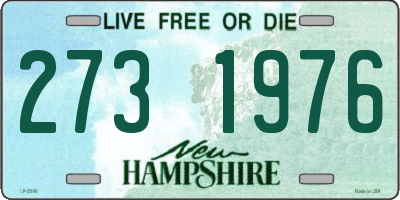NH license plate 2731976