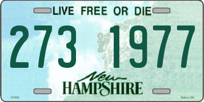 NH license plate 2731977