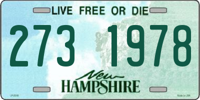 NH license plate 2731978