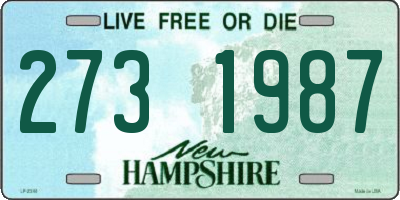 NH license plate 2731987