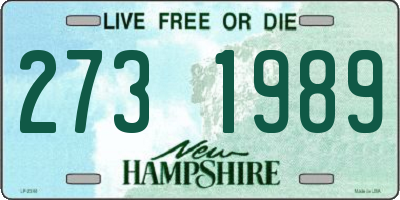 NH license plate 2731989