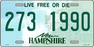 NH license plate 2731990