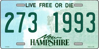 NH license plate 2731993