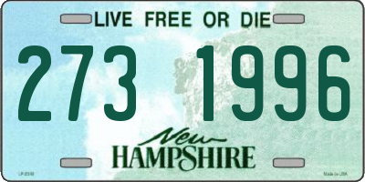 NH license plate 2731996