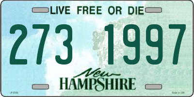NH license plate 2731997
