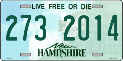 NH license plate 2732014
