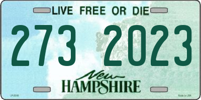 NH license plate 2732023