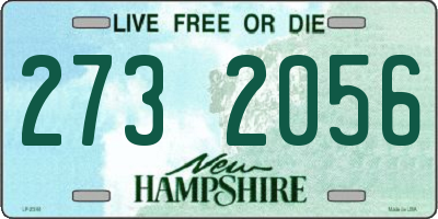 NH license plate 2732056