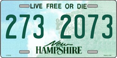 NH license plate 2732073