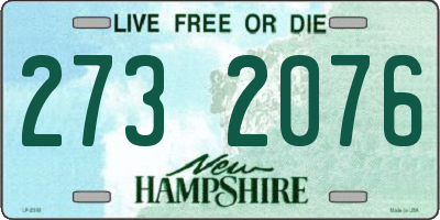 NH license plate 2732076