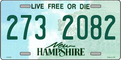NH license plate 2732082