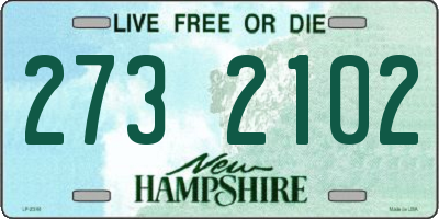 NH license plate 2732102