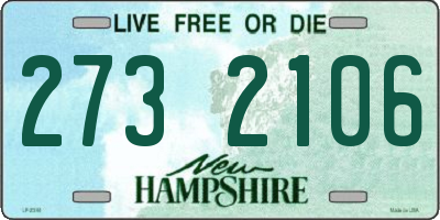 NH license plate 2732106