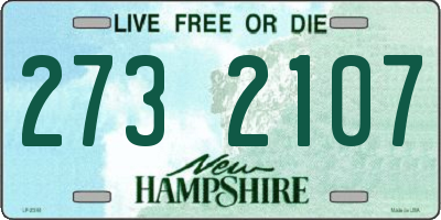 NH license plate 2732107