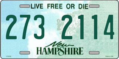 NH license plate 2732114