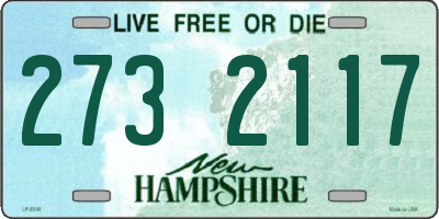 NH license plate 2732117