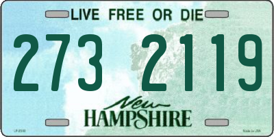 NH license plate 2732119