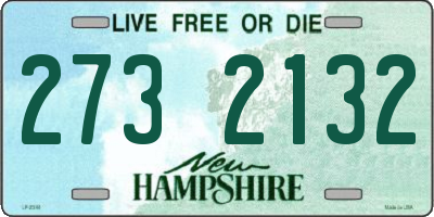 NH license plate 2732132