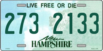 NH license plate 2732133