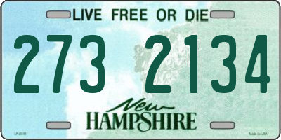 NH license plate 2732134