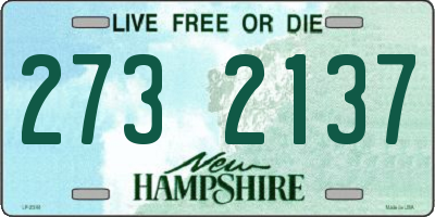 NH license plate 2732137