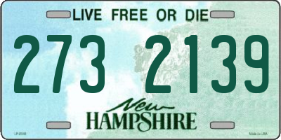 NH license plate 2732139