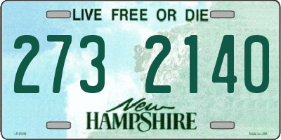 NH license plate 2732140