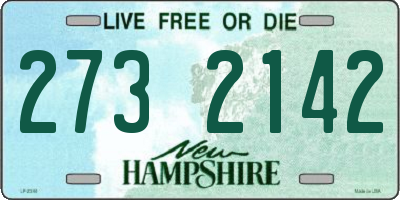 NH license plate 2732142